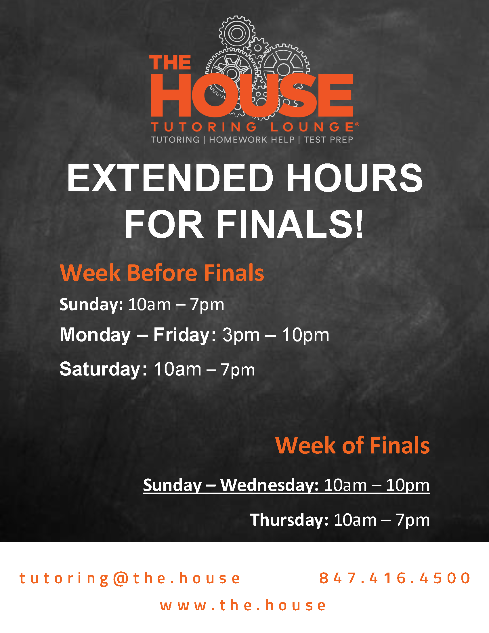 Finals - Extended Hours Sign